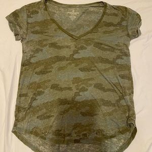 Camo Print American Eagle Tee